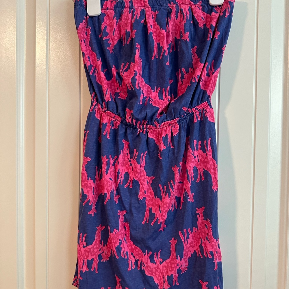 Lilly Pulitzer Pink and Blue Animal Print Dress